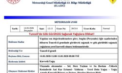 Tunceli için sağanak yağış uyarısı