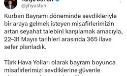 Türk Hava Yolları, Kurban Bayramı tatili için 365 ilave sefer planladı
