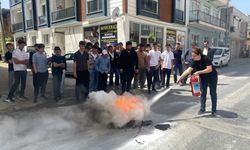 Yenipazar MESEM'de yangın ve acil durum tatbikatı yapıldı