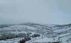 Yozgat'ta bahar ortasında kış manzarası