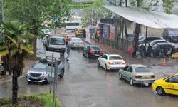 Zonguldak kent merkezinde yağış etkili oldu