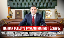HARRAN BELEDİYE BAŞKANI MAHMUT ÖZYAVUZ: KURBAN BAYRAMIMIZ MÜBAREK OLSUN