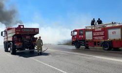 Alevler hobi bahçelerine ve buğday tarlasına sıçradı
