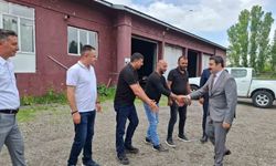 Arpaçay Kaymakamı Akköz'den kurumlara veda ziyareti