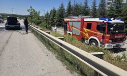 Başkentte otomobil yangını