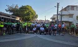 Edremit'te pedallar özel güvenlik görevlileri için döndü