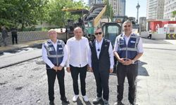 Esenyurt Belediye Başkan Vekili Can Aksoy, asfalt çalışmalarını inceledi