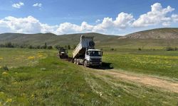 Gökçedere'nin arazi yollarında çalışmalar devam ediyor