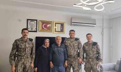 Hatay polisinden şehit ailelerine babalar günü ziyareti