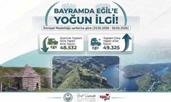 Kurban Bayramı'nda binlerce kişi Eğil'i ziyaret etti
