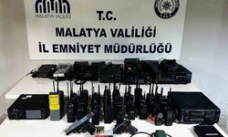 Malatya'da emniyet frekanslarını dinleyen 6 şüpheliye operasyon