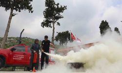 Mersin'de kadın üreticilere yangın güvenliği eğitimi