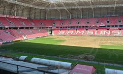 Samsunspor'un stadının zeminine ısıtma ve soğutma tesisatı döşeniyor