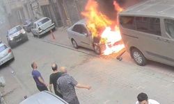 Tekirdağ'da otomobil alev alev yandı: Kundaklama şüphelisi tutuklandı