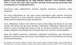 Tunceli Valiliğinden afiş açıklaması