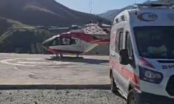Van'da kalp krizi geçiren hasta helikopter ambulansla hastaneye sevk edildi