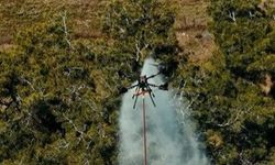 Yangında ilk kez kullanılan yenilikçi dron sistemi başarıyla test edildi
