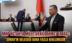 MHP Kütahya Milletvekili Ahmet Erbaş TBMM'de Çağrı Yaptı: "Simav'ın Geleceği Daha Fazla Beklemesin"