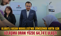 Ulubatlı Hasan Mahallesi’nde dönüşümde kritik eşik: Uzlaşma oranı yüzde 64,74’e ulaştı