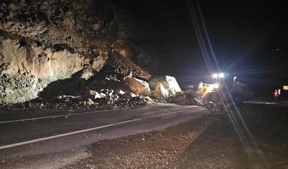 Artvin-Ardahan karayolunda heyelan: Yol trafiğe kapandı