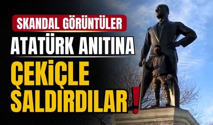 Sarayburnu'ndaki Atatürk Anıtı'na saldırı
