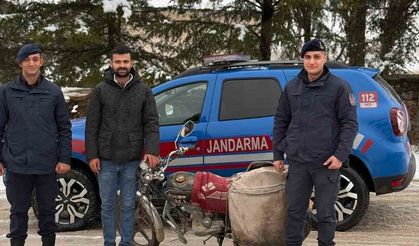 Çalınan motosiklet bulundu