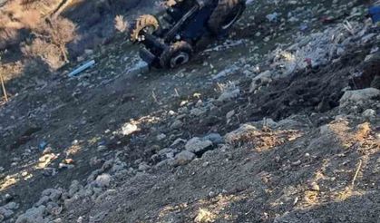 Kontrolden çıkan traktör devrildi: 1 yaralı