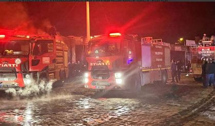 Motosiklet tamirhanesinde çıkan yangın iş yerini küle çevirdi