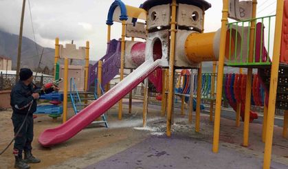 Hakkari’de bulunan bir oyun parkı kundaklandı