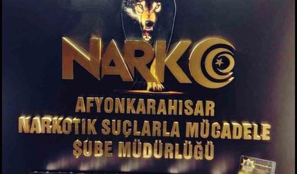 Afyonkarahisar’da yapılan uyarıcı madde operasyonunda 1 tutuklama
