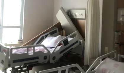 Adıyaman’da hastanede başına cisim düşen hasta yaralandı