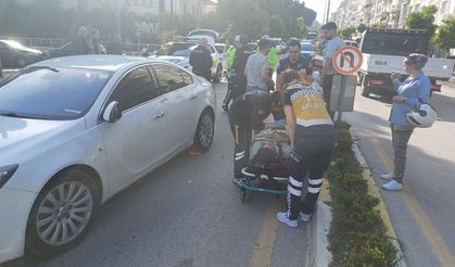 Motosiklet ve otomobil çarpıştı: 1 yaralı