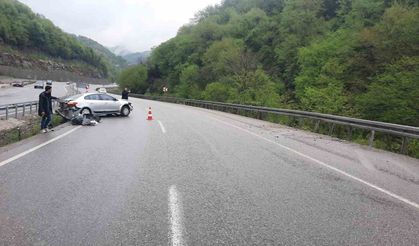 Kontrolü kaybeden sürücü yaralandı