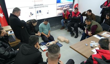 Keçiören Belediyesi afet müdahale ekibine ilk yardım eğitimi