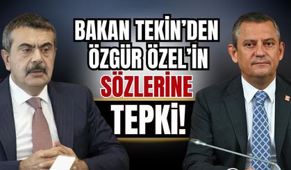 Bakan Tekin'den kendisine kazma diyen Özgür Özel'e yanıt geldi