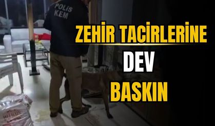 Zehir tacirlerine yapılan baskında 41 şüpheli yakalandı