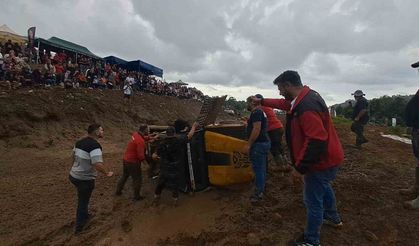 Rize’de nefes kesen off-road yarışı