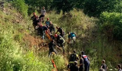 Dereye düşen ailesini kurtarmaya çalıştı: Anne hayatını kaybetti