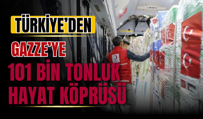Türkiye’den Gazze’ye 101 Bin Tonluk Hayat Köprüsü