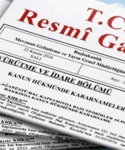 Resmî Gazete'de bugün (18 Mart 2025 Resmî Gazete kararları)