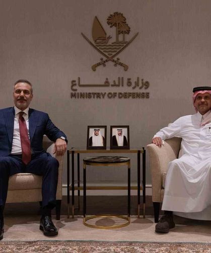 Dışişleri Bakanı Fidan, Katar Savunma Bakanı Al Thani ile bir araya geldi
