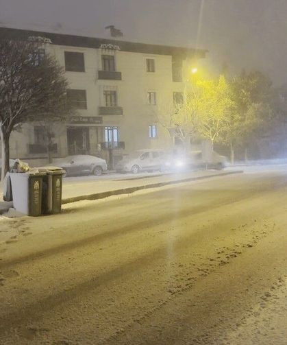 Erzincan'da kar yağışı