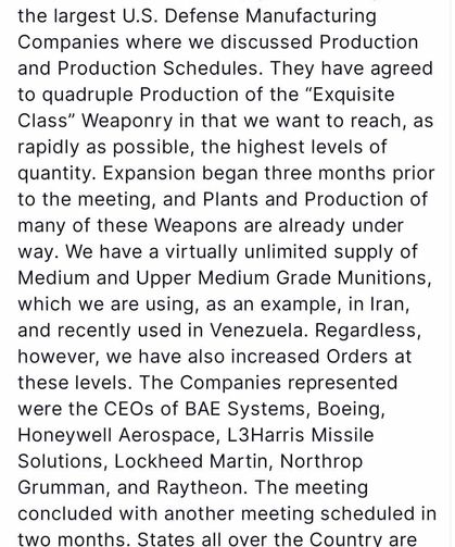 Trump, silah şirketlerinin yöneticileri ile bir araya geldi