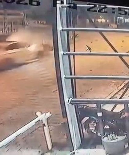 Elazığ'da 4 kişinin yaralandığı kazanın görüntüsü ortaya çıktı