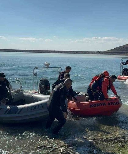 İvriz Baraj Gölü'nde gerçeğini aratmayan tatbikat