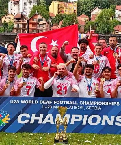İşitme Engelliler U23 Milli Takımı, dünya şampiyonu oldu