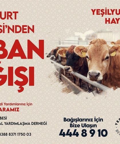 Yeşilyurt Belediyesi'nden kurban bağışı seferberliği