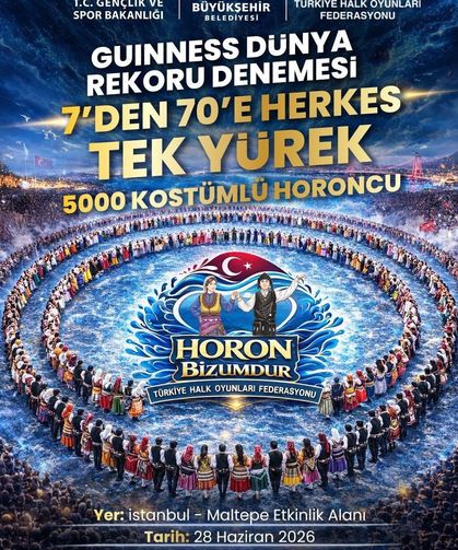 Zonguldak'tan Guinnes rekoruna büyük destek; 5 bin kişi aynı anda horon tepecek