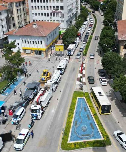 Çorum Belediyesi 83 milyon liralık yeni araç filosunu hizmete aldı