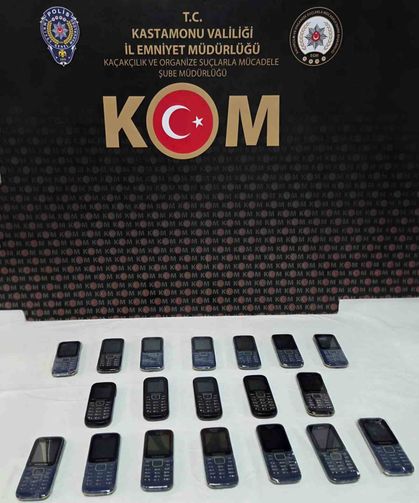 Kastamonu'da kaçak telefon operasyonu: 1 gözaltı
